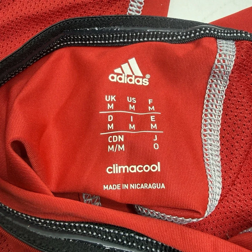 Adidas ClimaCool Ironskin Padded Knee Sleeves Pair Red Medium TP69A NEW